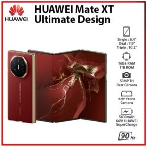 Huawei Mate XT Ultimate Design 10.2'' Tri-Foldable 16GB RAM 1TB ROM Harmony OS - Black
